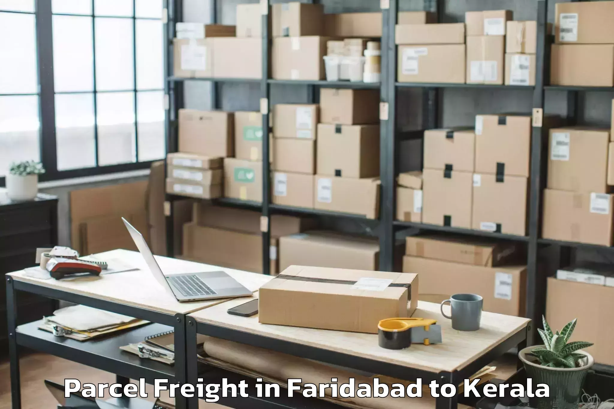 Easy Faridabad to Chittur Parcel Freight Booking